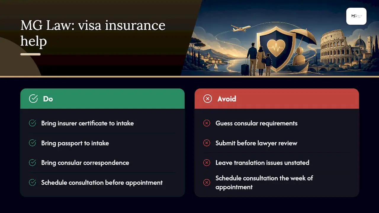 How MG Law Helps With Visa Insurance and SSN Paperwork — overview diagram